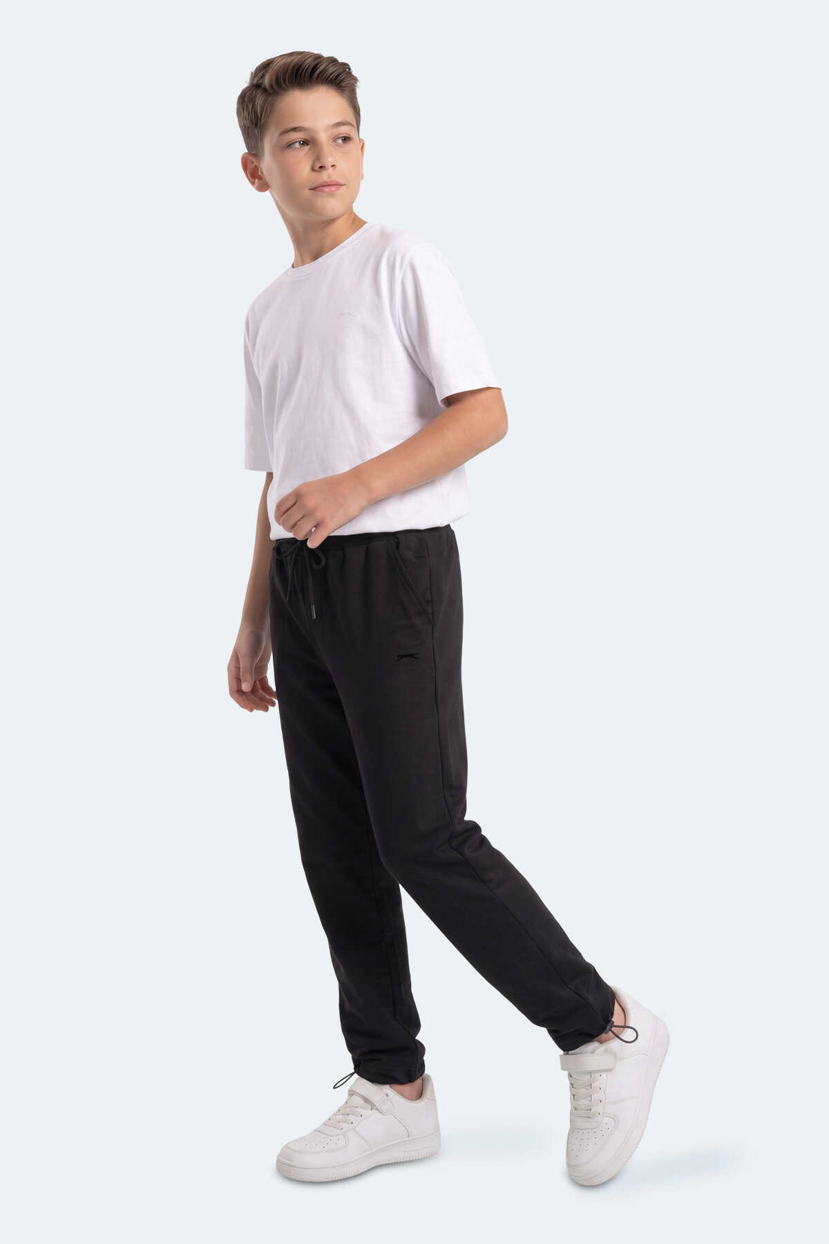 Slazenger - Slazenger PUNTO Unisex Çocuk Siyah Eşofman Altı