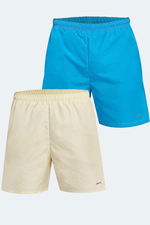 Slazenger - Slazenger RABI 2 li Set Erkek Cepli Deniz Şortu Saks Mavi - Sarı Mayo Slazenger - Slazenger RABI 2 li Set Erkek Cepli Deniz Şortu Saks Mavi - Sarı Mayo