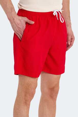 Slazenger RABI IN Erkek Cepli Deniz Şortu Kırmızı Mayo 