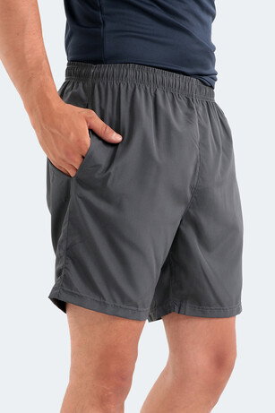 Slazenger RABI IN Erkek Cepli Deniz Şortu Koyu Gri Mayo 