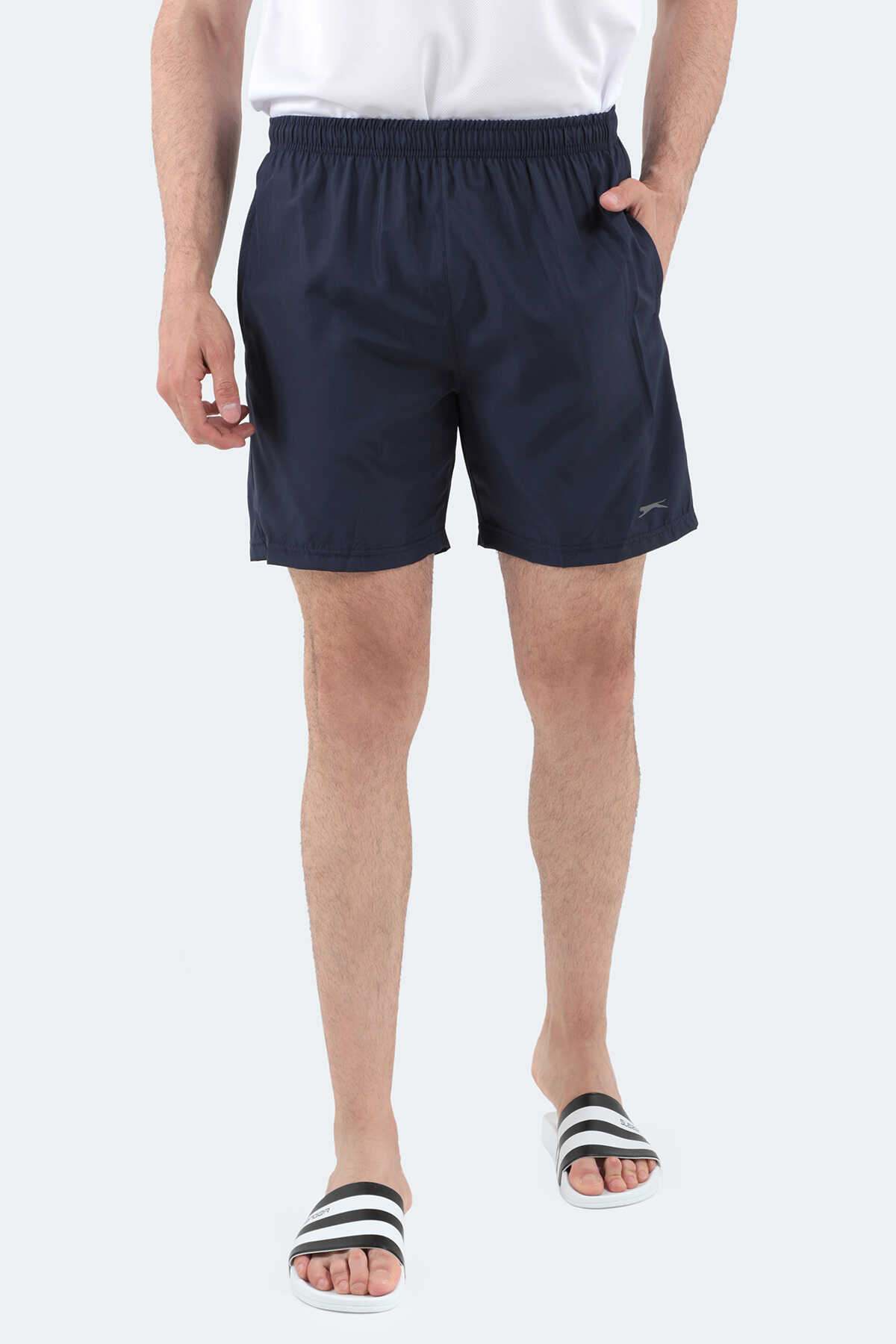 Slazenger - Slazenger RABI IN Erkek Cepli Deniz Şortu Lacivert Mayo