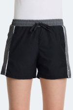 Slazenger - Slazenger RADEK IN Kadın Cepli Deniz Şortu Siyah Mayo