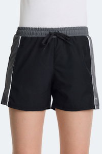 Slazenger - Slazenger RADEK IN Kadın Cepli Deniz Şortu Siyah Mayo