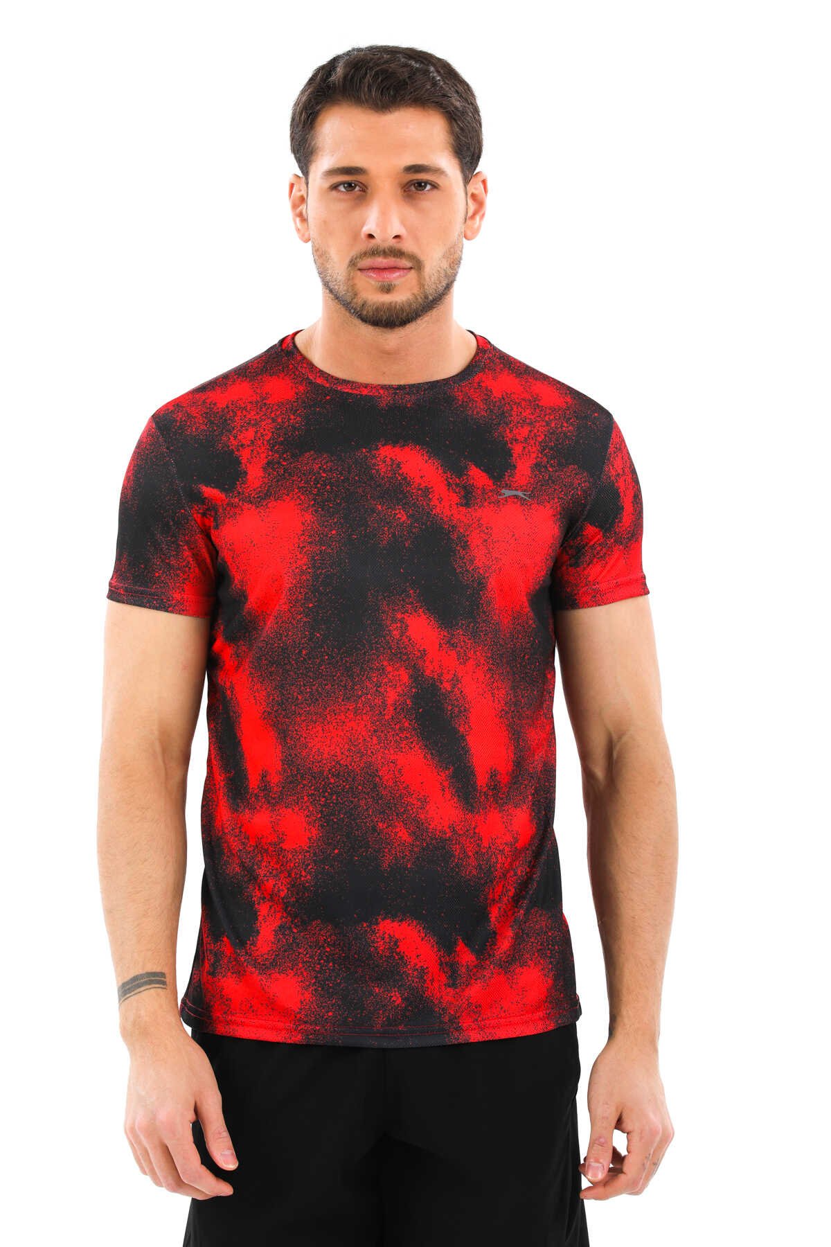 Slazenger - RADZIM Erkek Kısa Kol T-Shirt Kırmızı