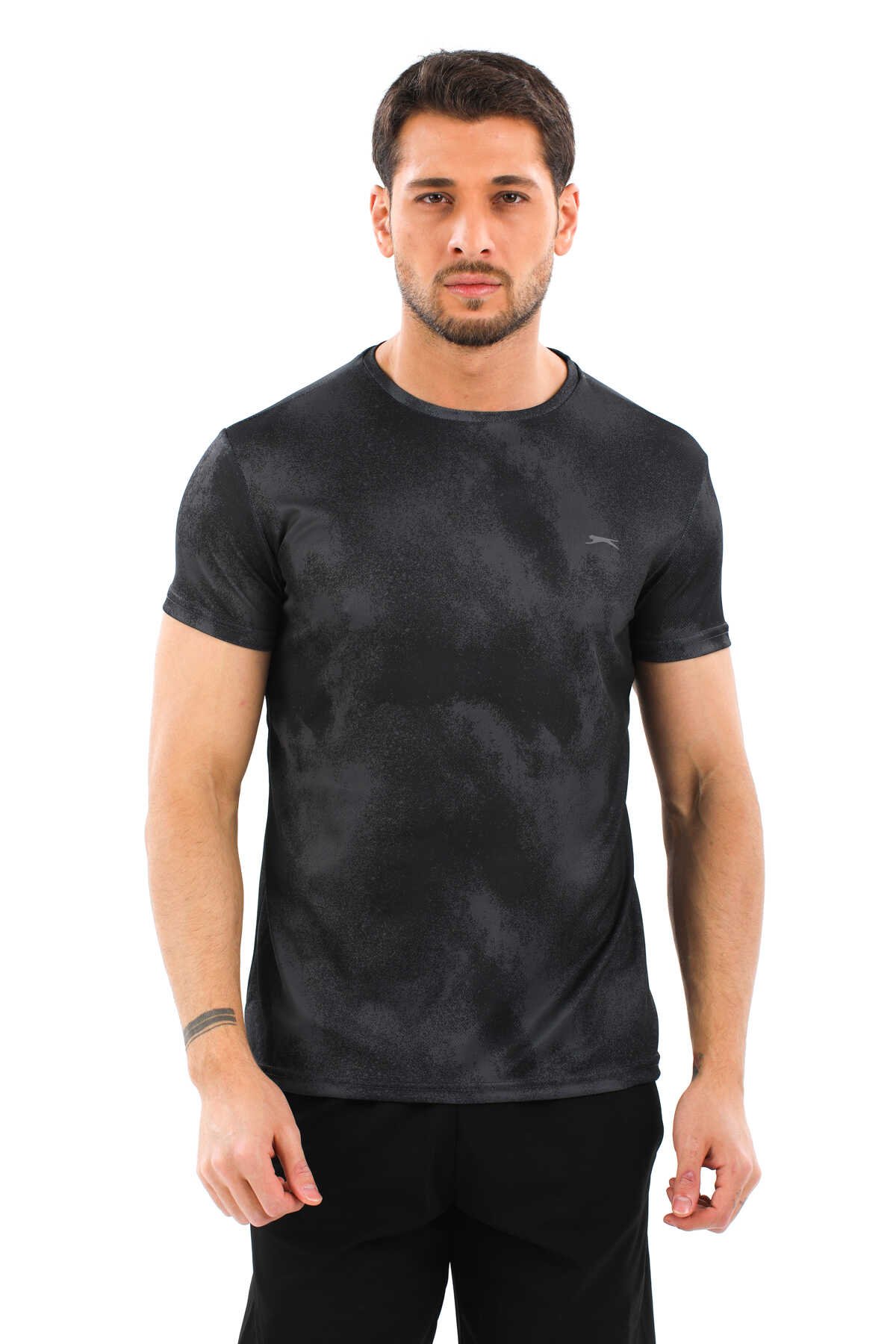 Slazenger - Slazenger RADZIM Erkek Kısa Kollu T-Shirt Siyah