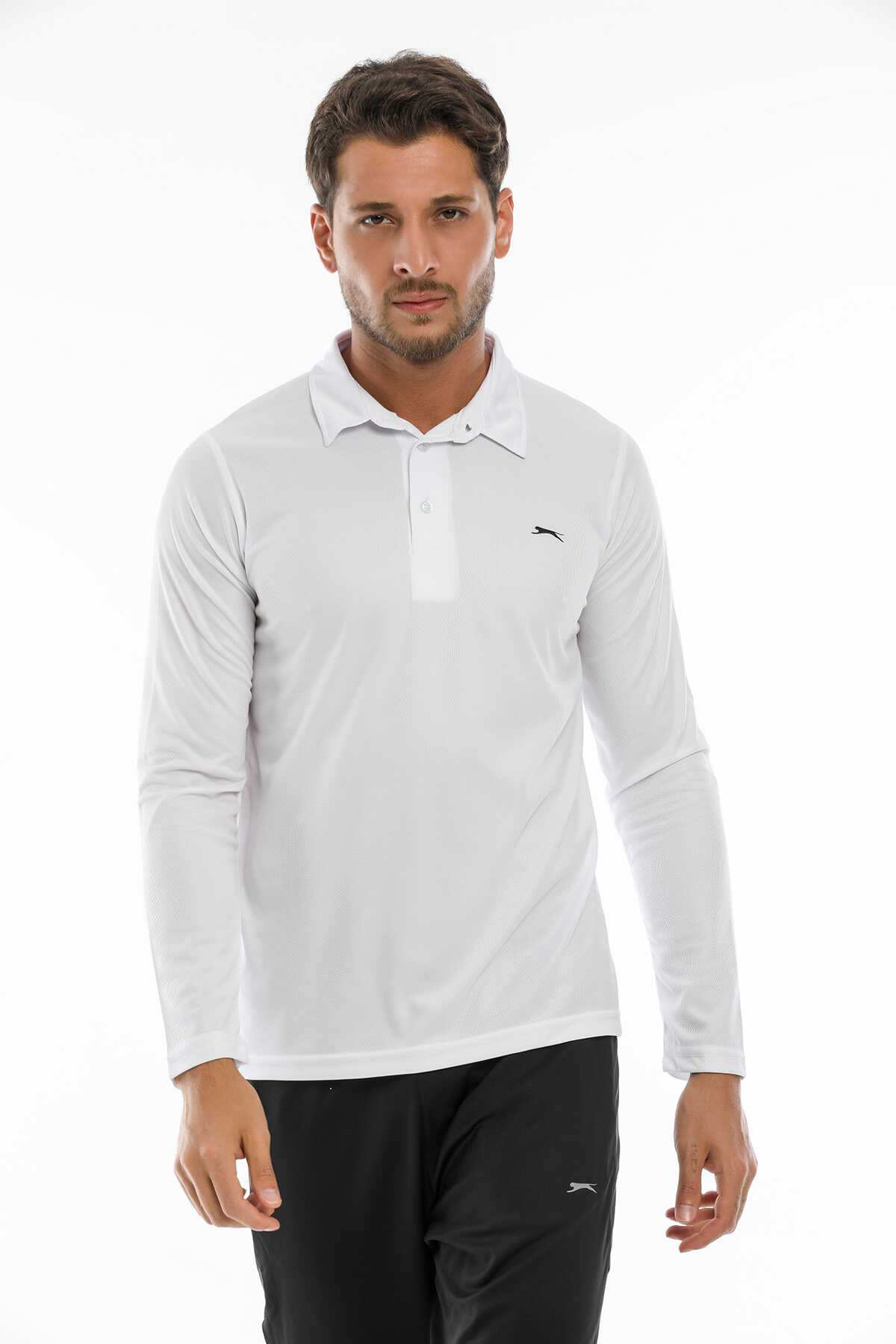 Slazenger - Slazenger RAFAELO Erkek Beyaz Sweatshırt