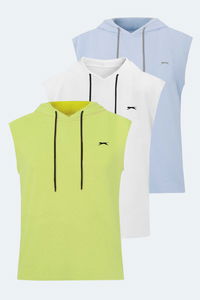 Slazenger - Slazenger RAG 3 lü Set Erkek Beyaz - Mavi - Sarı Atlet Slazenger - Slazenger RAG 3 lü Set Erkek Beyaz - Mavi - Sarı Atlet