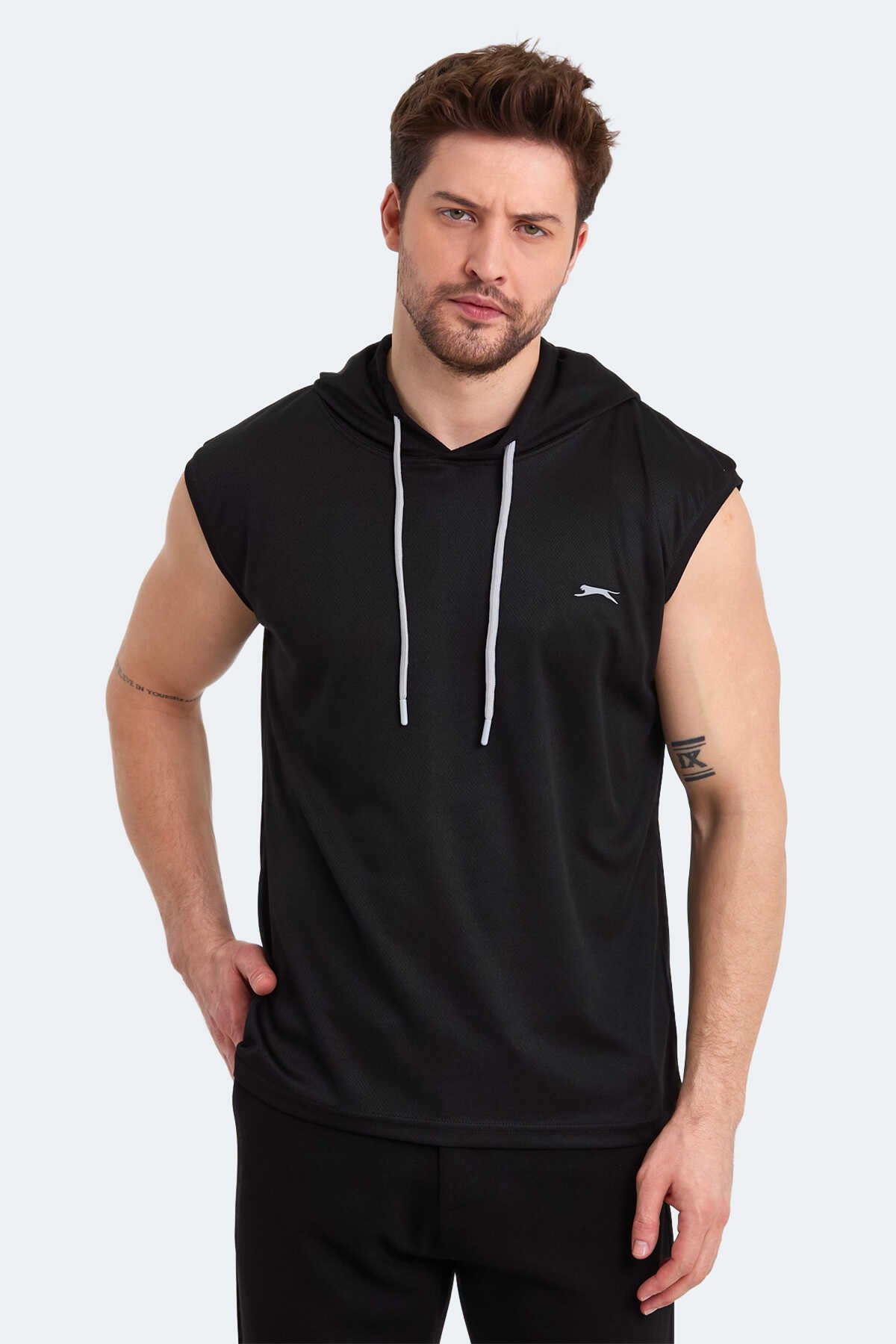Slazenger - RAG Erkek Kısa Kol T-Shirt Siyah