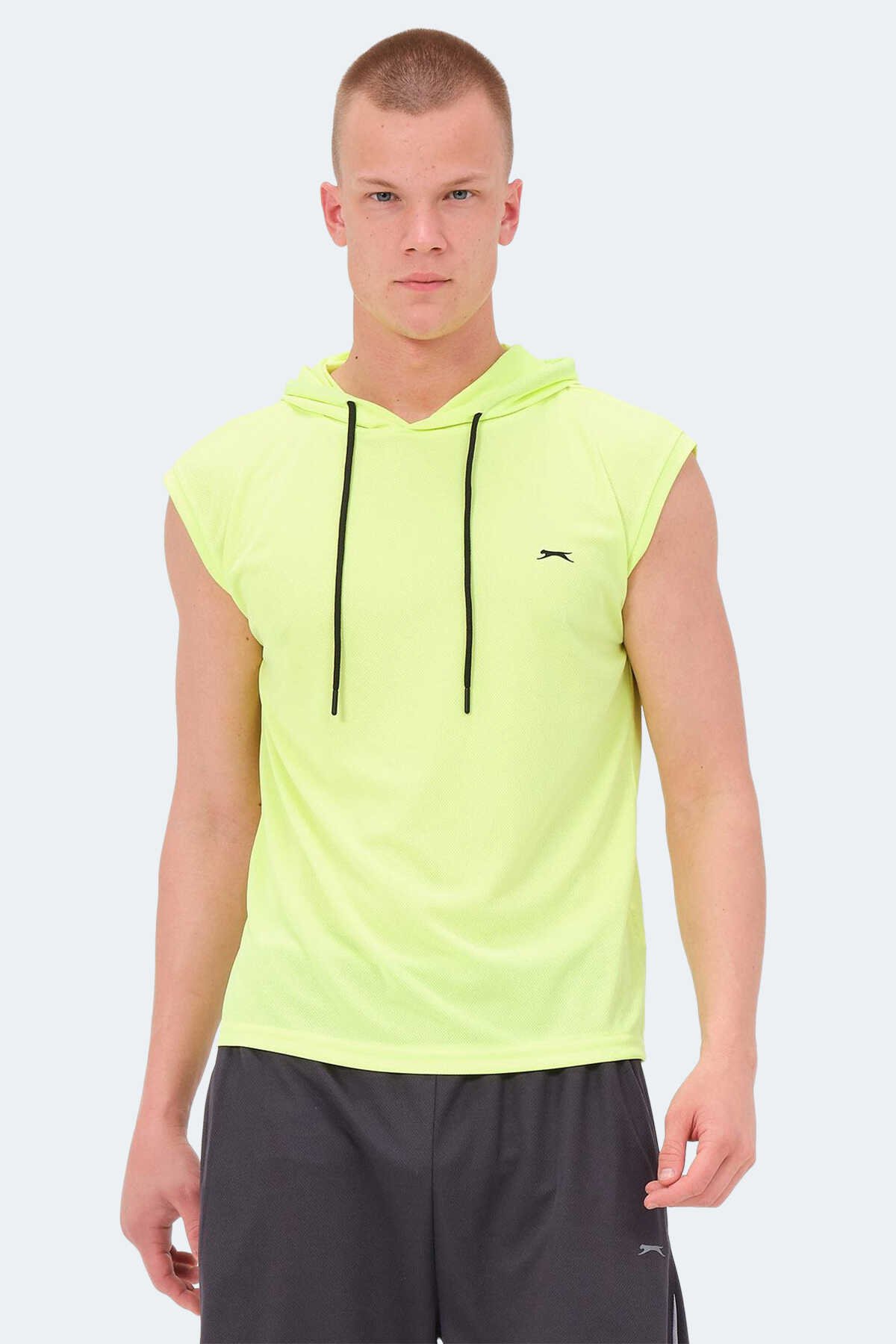 Slazenger - Slazenger RAG Erkek Tişört Neon Sarı