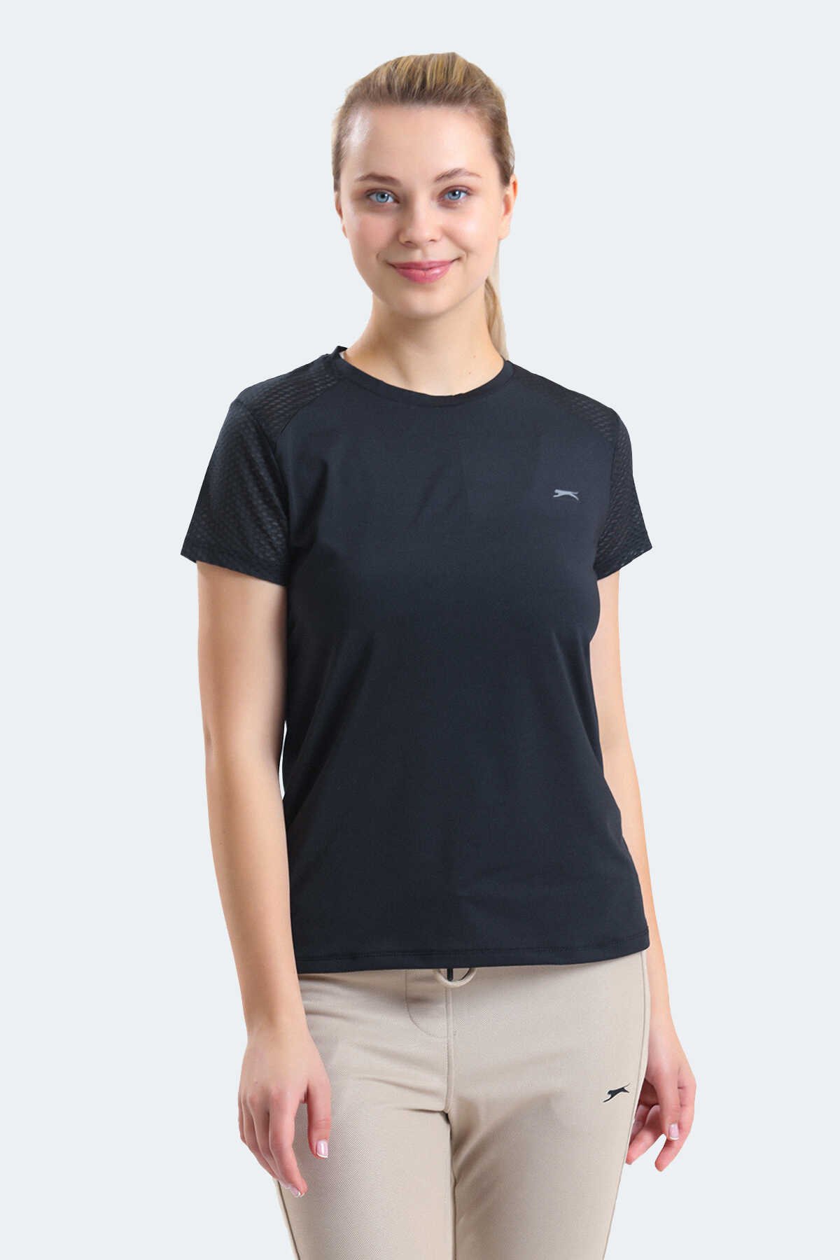 Slazenger - Slazenger RAIL Kadın T-Shirt Siyah