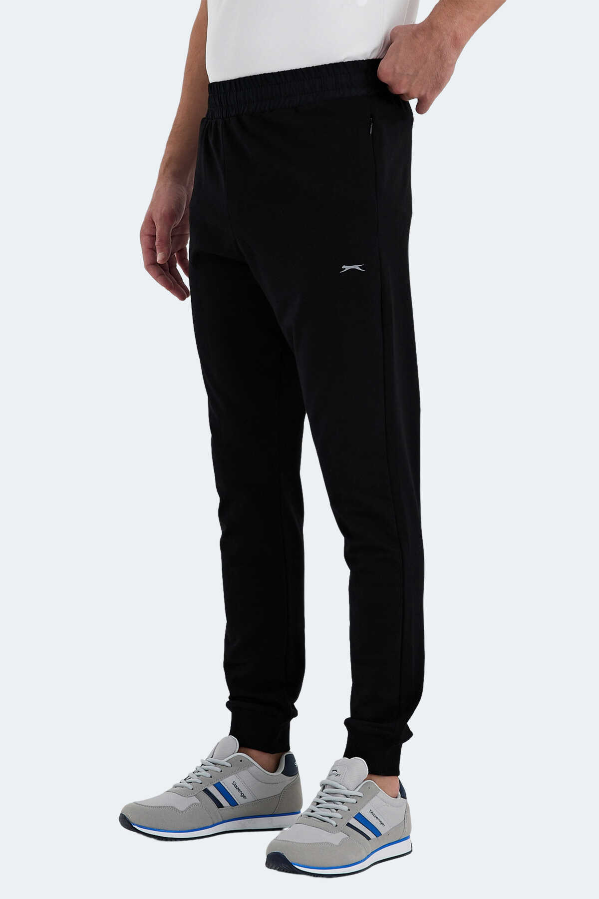 Slazenger RAJKO 2 Lİ SET Erkek Fermuar Cepli Slim Fit Siyah - Lacivert Eşofman Altı - 3
