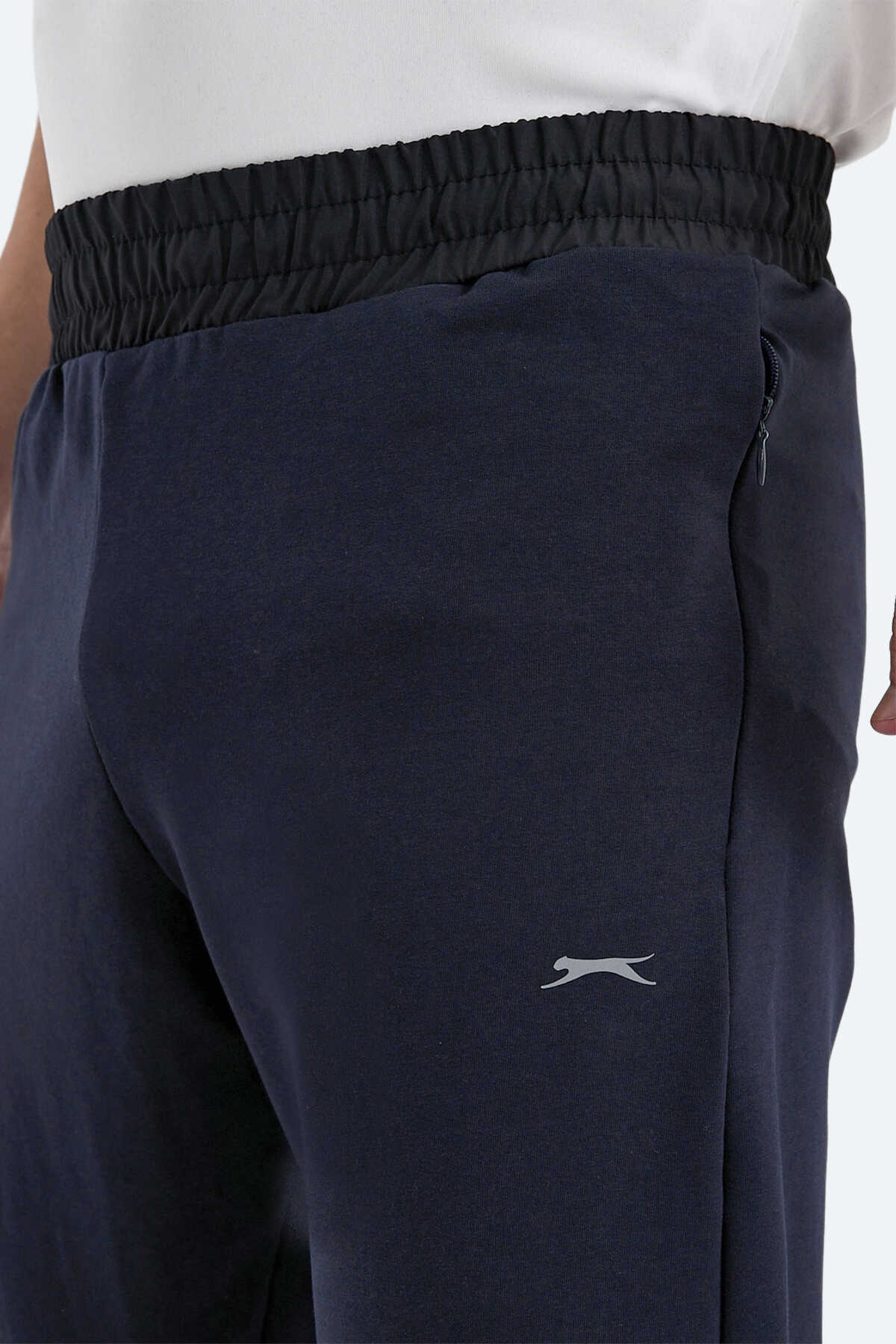 Slazenger RAJKO 2 Lİ SET Erkek Fermuar Cepli Slim Fit Siyah - Lacivert Eşofman Altı - 5