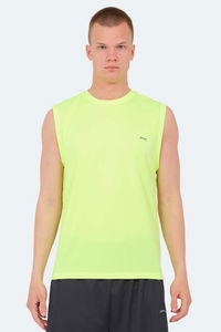 Slazenger - Slazenger RAJYA Erkek Kolsuz Neon Sarı Tişört Slazenger - Slazenger RAJYA Erkek Kolsuz Neon Sarı Tişört