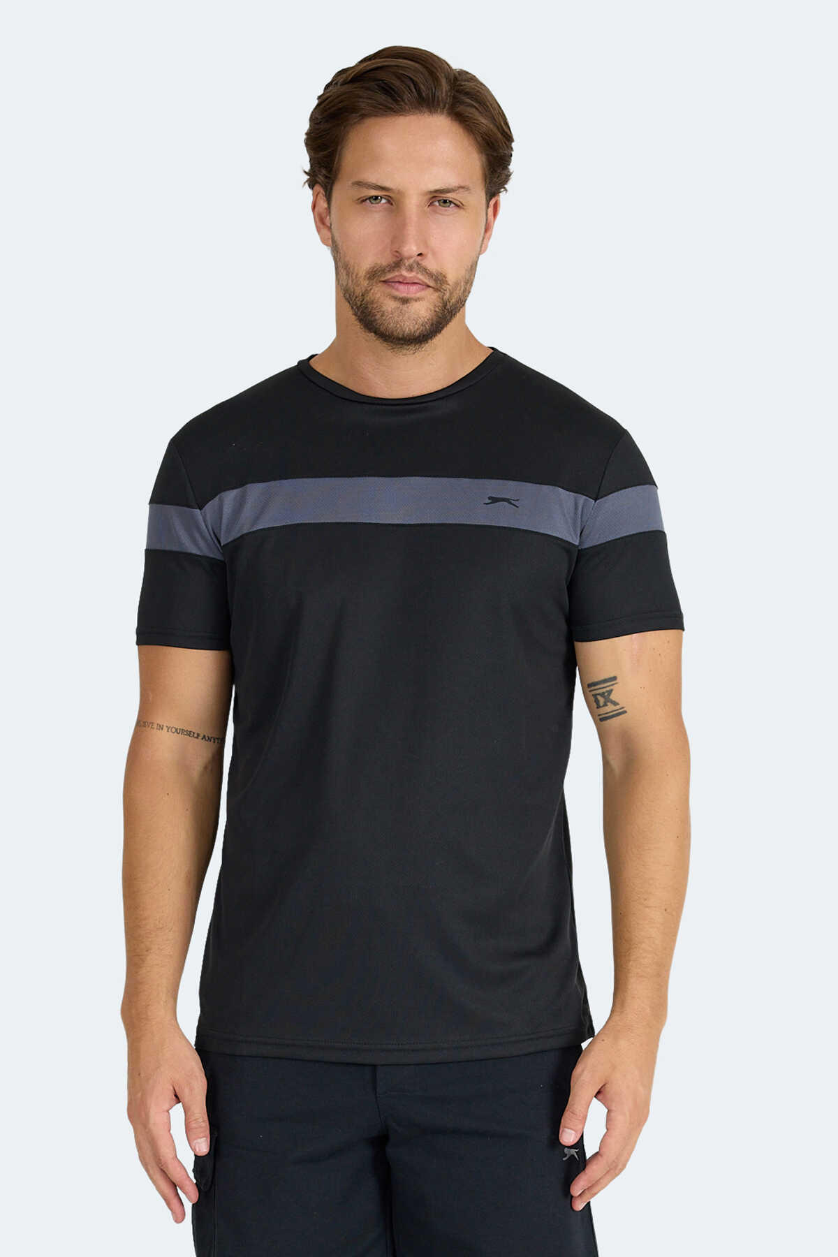 Slazenger - Slazenger RAMIRO Erkek Tişört Siyah