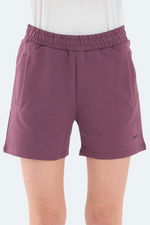 Slazenger - Slazenger RAMLAH I Kadın Cepli Mürdüm Şort