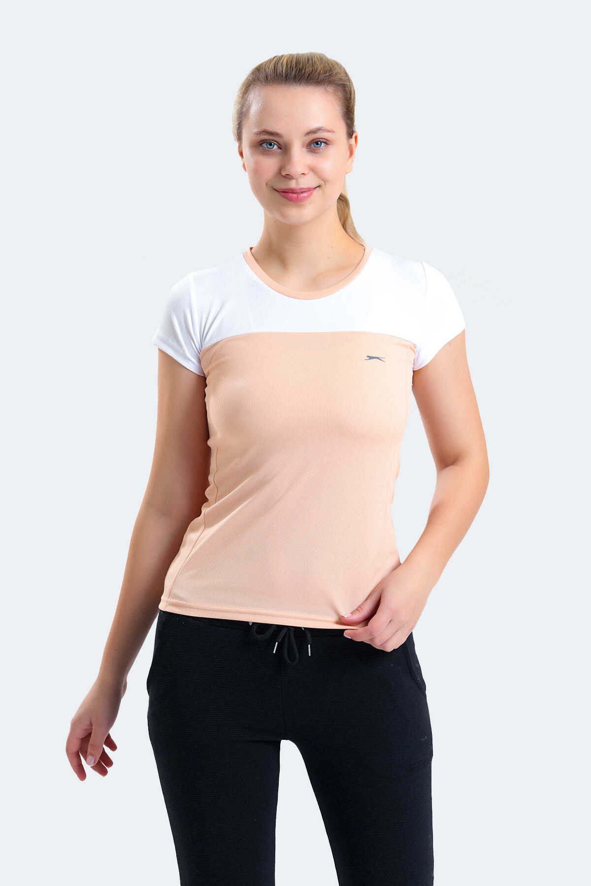 Slazenger - Slazenger RANDERS Kadın Kısa Kol T-Shirt Somon