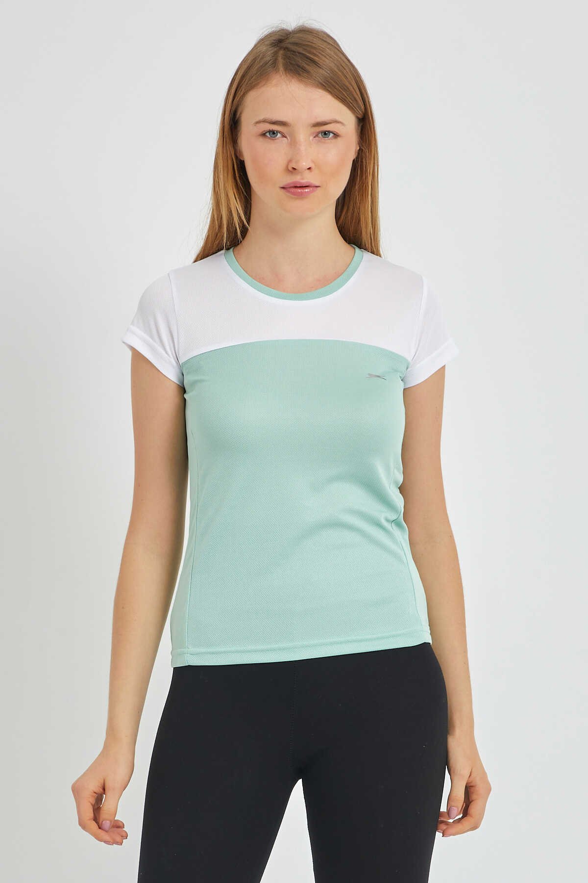Slazenger - Slazenger RANDERS Kadın Kısa Kol T-Shirt Yeşil
