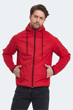Slazenger RANGI Erkek Softshell Kırmızı Mont & Kaban 