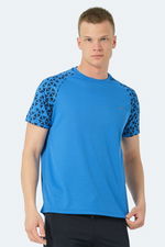 Slazenger - Slazenger RANKA IN Erkek Saks Mavi Tişört Slazenger - Slazenger RANKA IN Erkek Saks Mavi Tişört