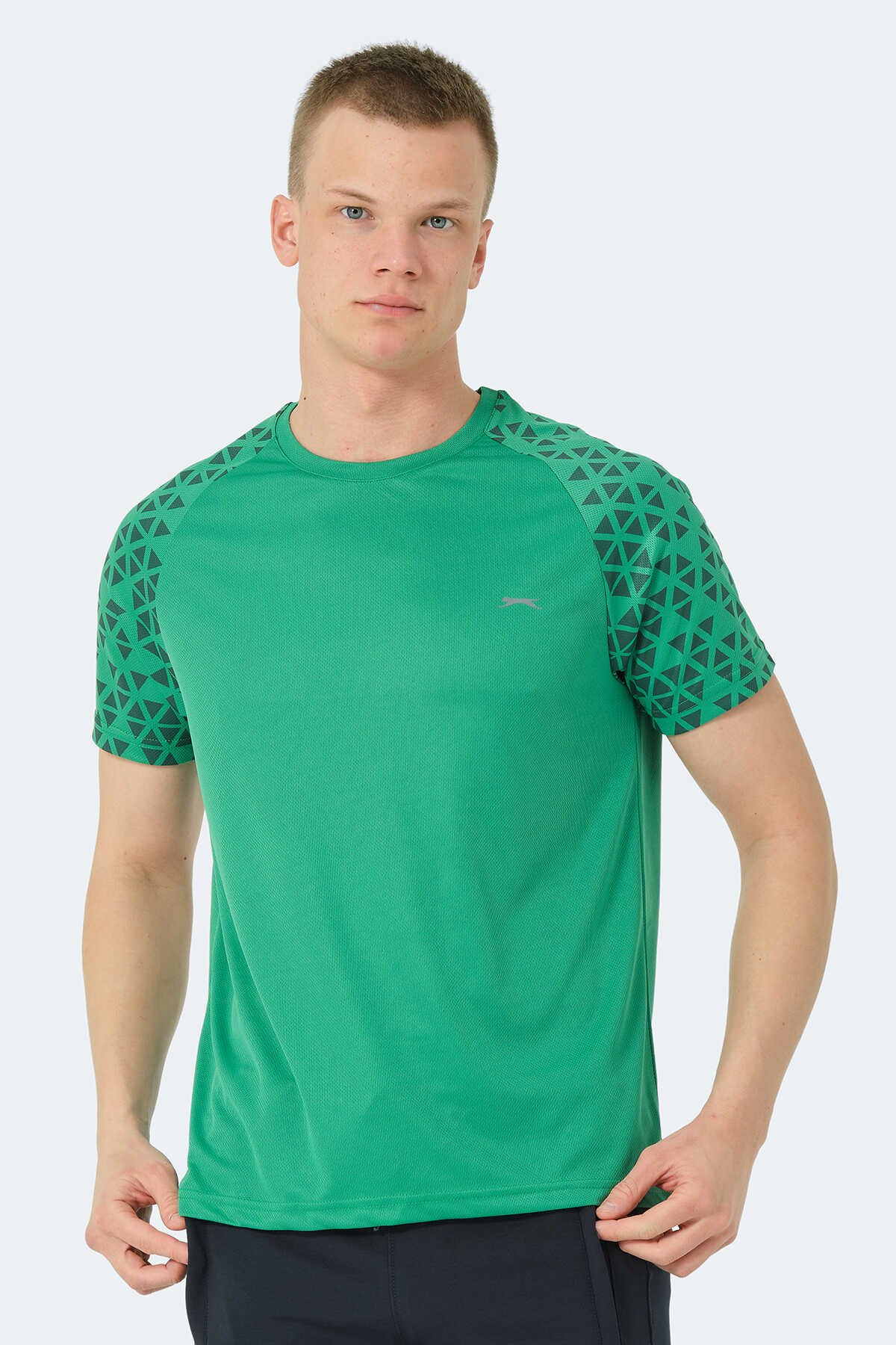 Slazenger - Slazenger RANKA Erkek Tişört Yeşil