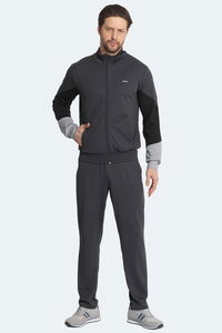 Slazenger - Slazenger RAPID Erkek Fermuarlı Dik Yaka Cepli Koyu Gri Eşofman Takımı Slazenger - Slazenger RAPID Erkek Fermuarlı Dik Yaka Cepli Koyu Gri Eşofman Takımı