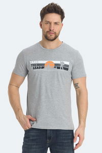 Slazenger - Slazenger RASA IN Erkek Baskılı Gri Tişört Slazenger - Slazenger RASA IN Erkek Baskılı Gri Tişört