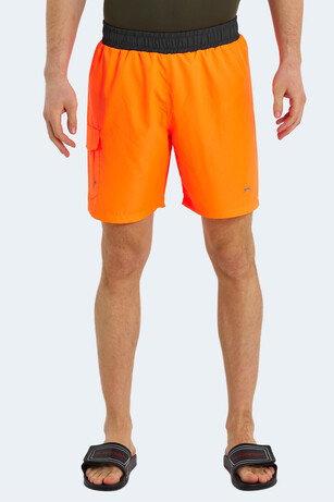 Slazenger RASMUS IN Erkek Cepli Deniz Şortu Turuncu Mayo