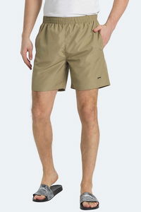 Slazenger - Slazenger RATING KTN Erkek Cepli Deniz Şortu Bej Mayo