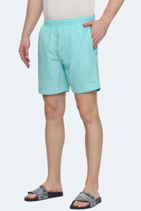 Slazenger - Slazenger RATING KTN Erkek Cepli Deniz Şortu Turkuaz Mayo