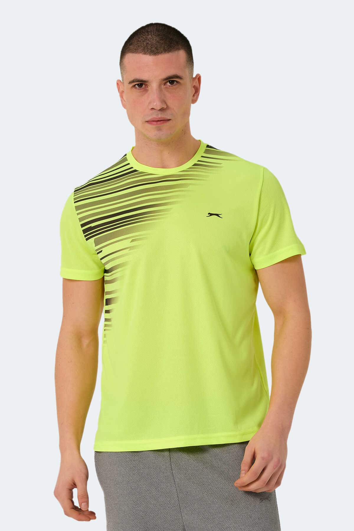 Slazenger - Slazenger RAVEN Erkek Tişört Neon Sarı