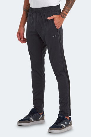 Slazenger RECALL IN Erkek Fermuar Cepli Koyu Gri Eşofman Altı