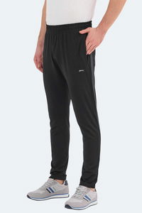 Slazenger - Slazenger RECALL IN Erkek Fermuar Cepli Siyah Eşofman Altı