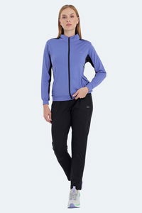 Slazenger - Slazenger RECTOR Kadın Fermuarlı Dik Yaka Cepli Mor Eşofman Takımı Slazenger - Slazenger RECTOR Kadın Fermuarlı Dik Yaka Cepli Mor Eşofman Takımı