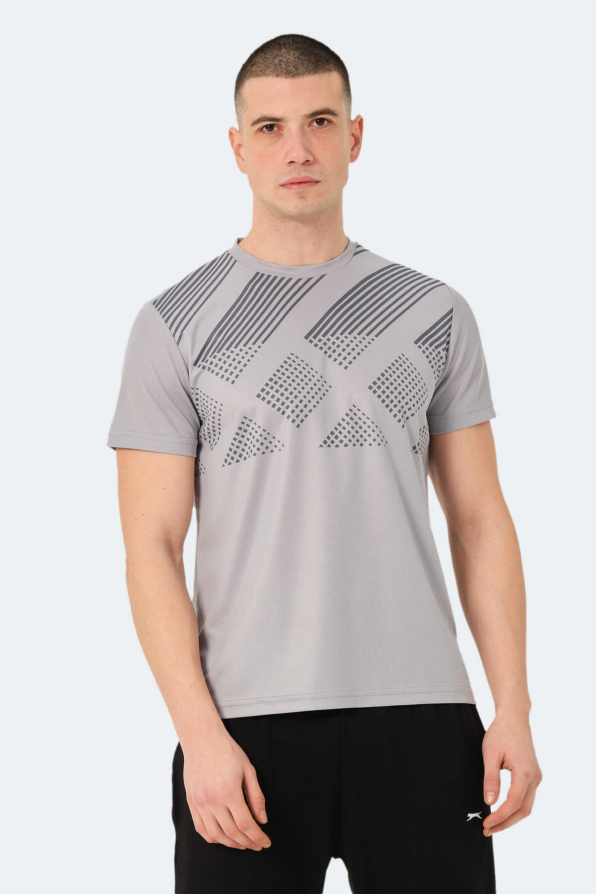 Slazenger - Slazenger RED IN Erkek Gri Tişört