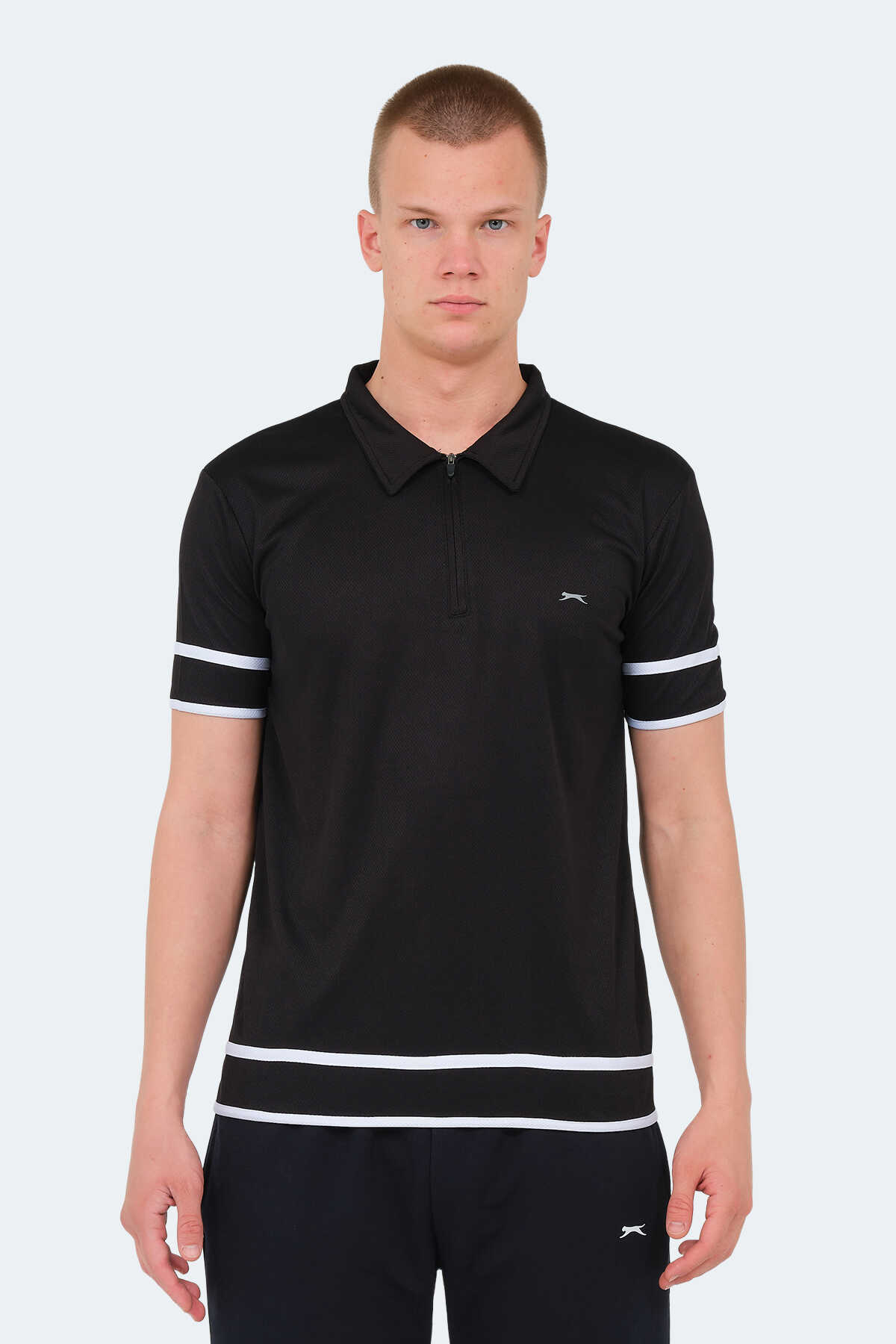 Slazenger - Slazenger REDMOND Erkek T-Shirt Siyah