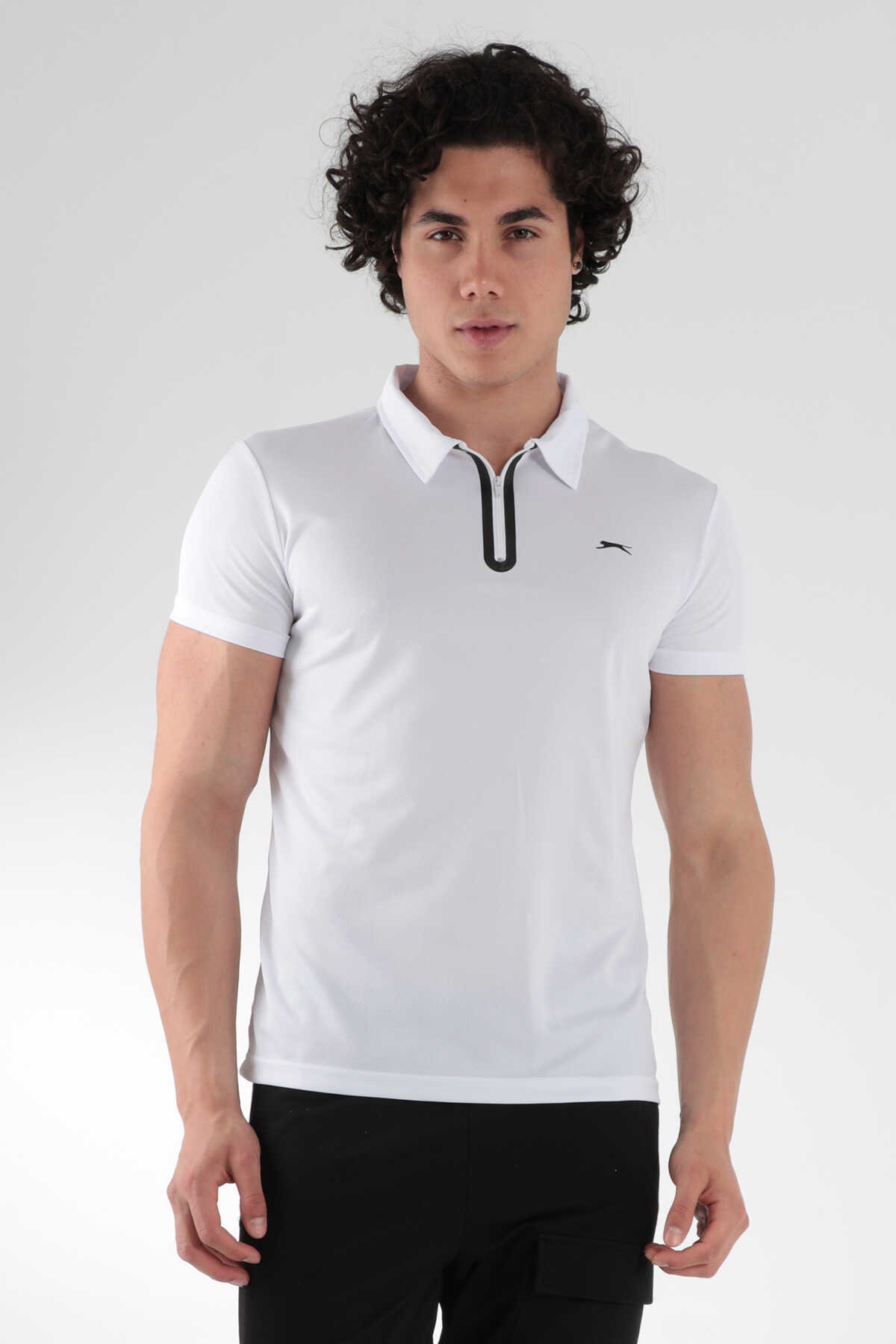 Slazenger - REED Erkek Kısa Kollu T-Shirt Beyaz