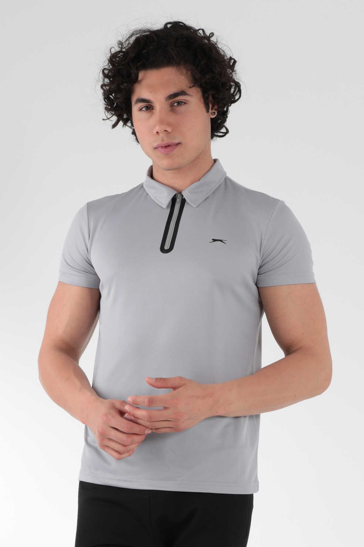 Slazenger - REED Erkek Kısa Kol T-Shirt Gri