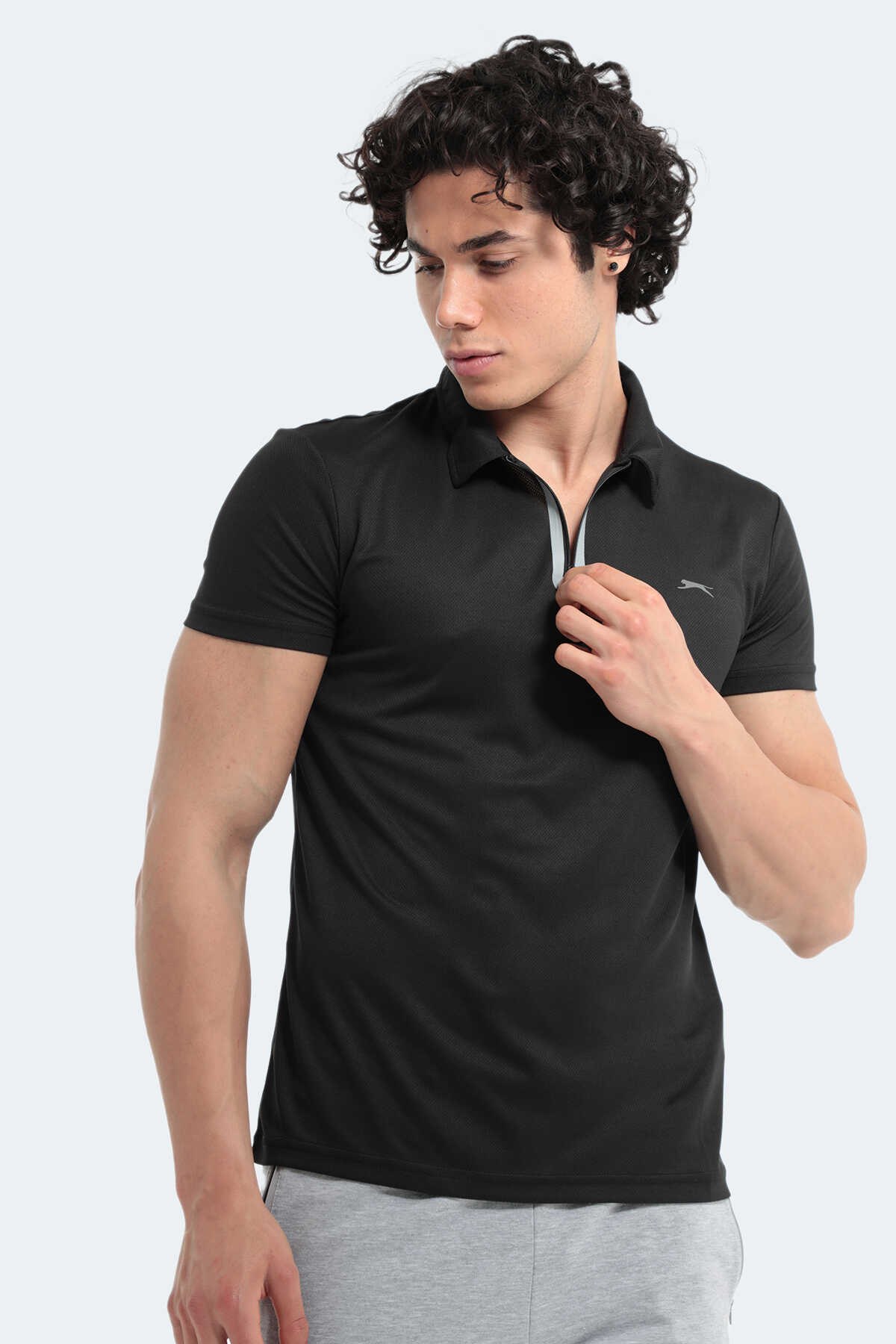 Slazenger - Slazenger REED Erkek Tişört Siyah