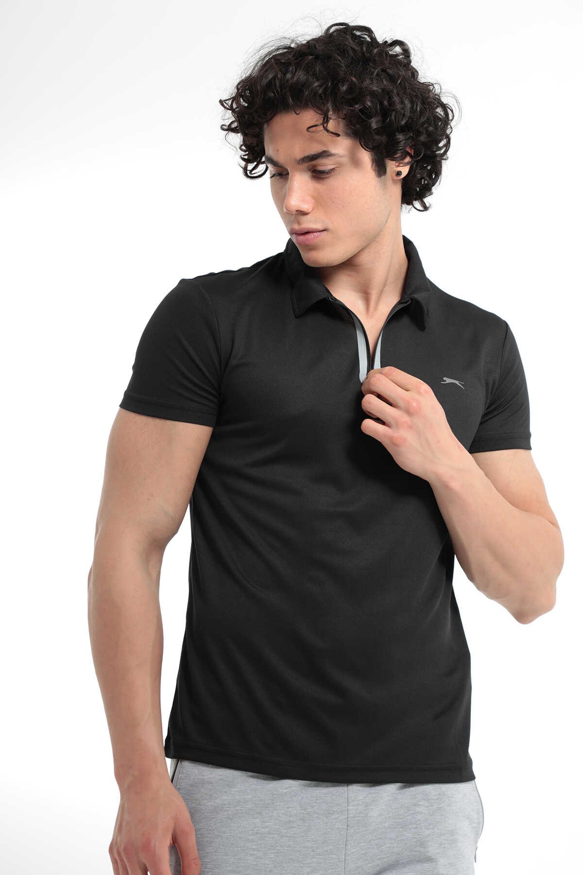 Slazenger - REED Erkek Kısa Kol T-Shirt Siyah