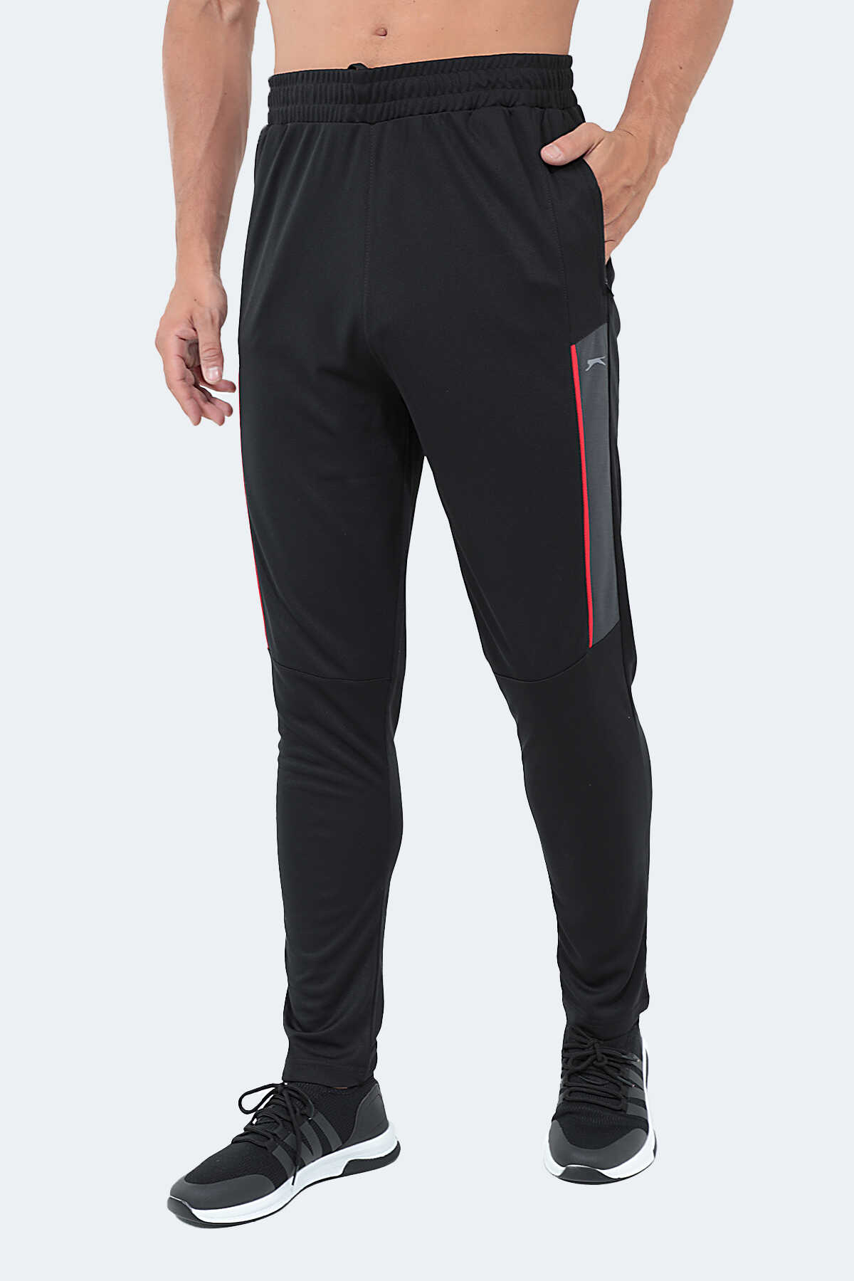 Slazenger - Slazenger REEM Erkek Siyah Eşofman Altı
