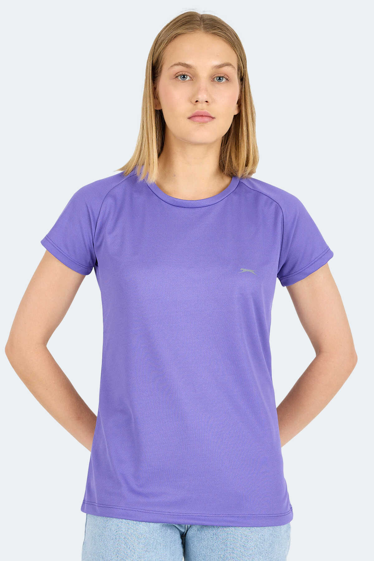 Slazenger - Slazenger RELAX IN Kadın Tişört Mor