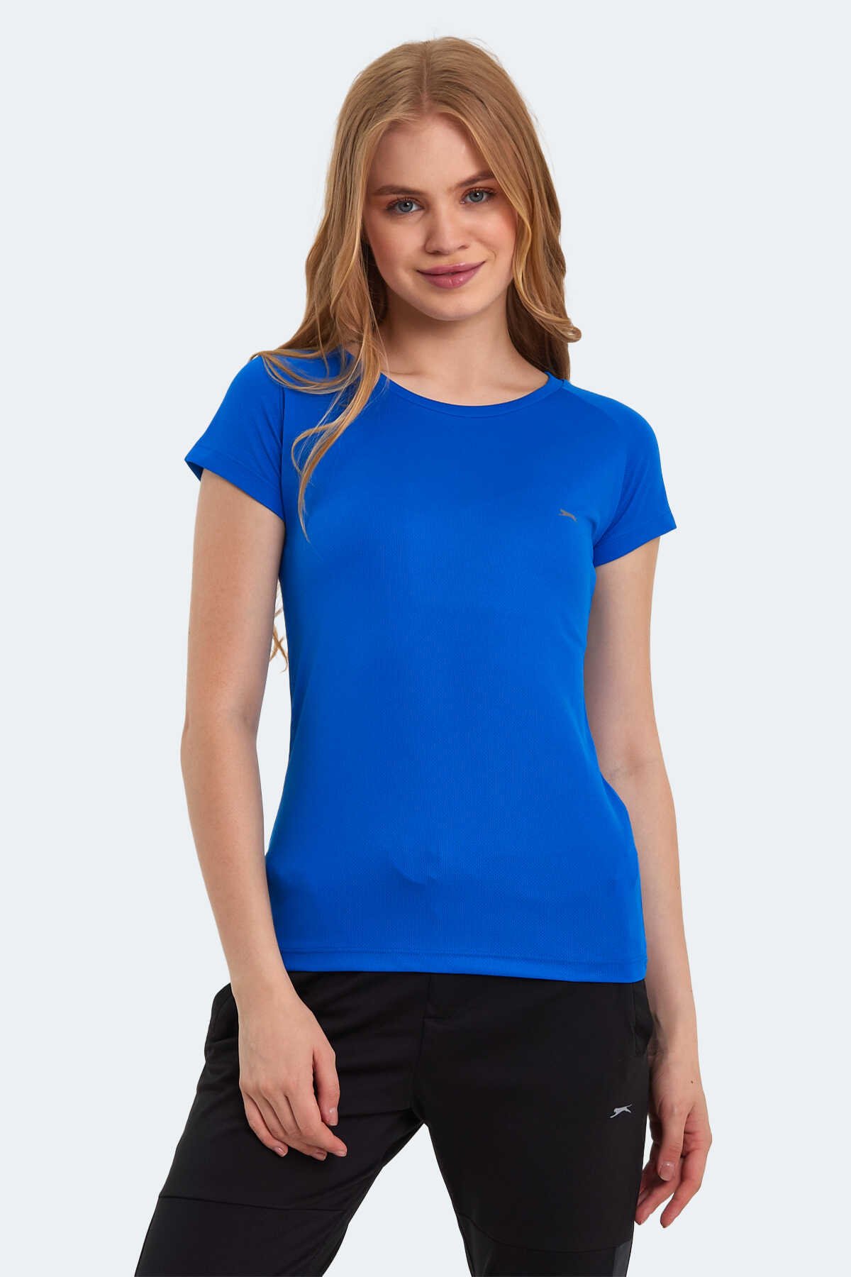 Slazenger - RELAX Kadın Kısa Kol T-Shirt Saks Mavi