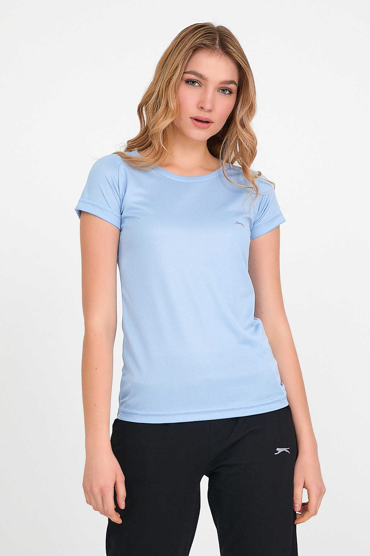 Slazenger - RELAX Kadın Kısa Kollu T-Shirt Açık Mavi