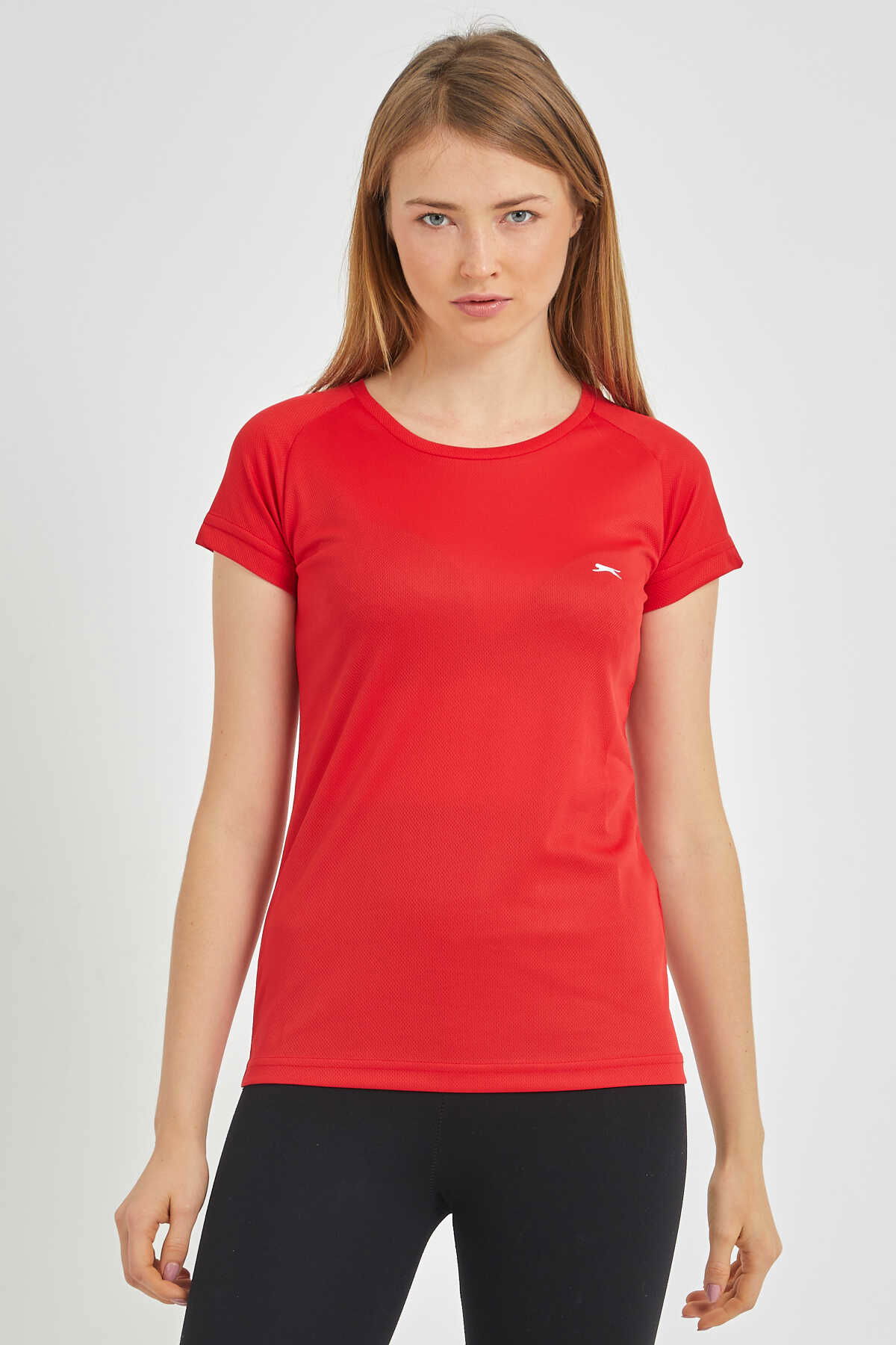 Slazenger - Slazenger RELAX Kadın Kısa Kol T-Shirt Kırmızı
