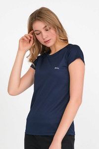 Slazenger - Slazenger RELAX IN Kadın Slim FitTişört Lacivert