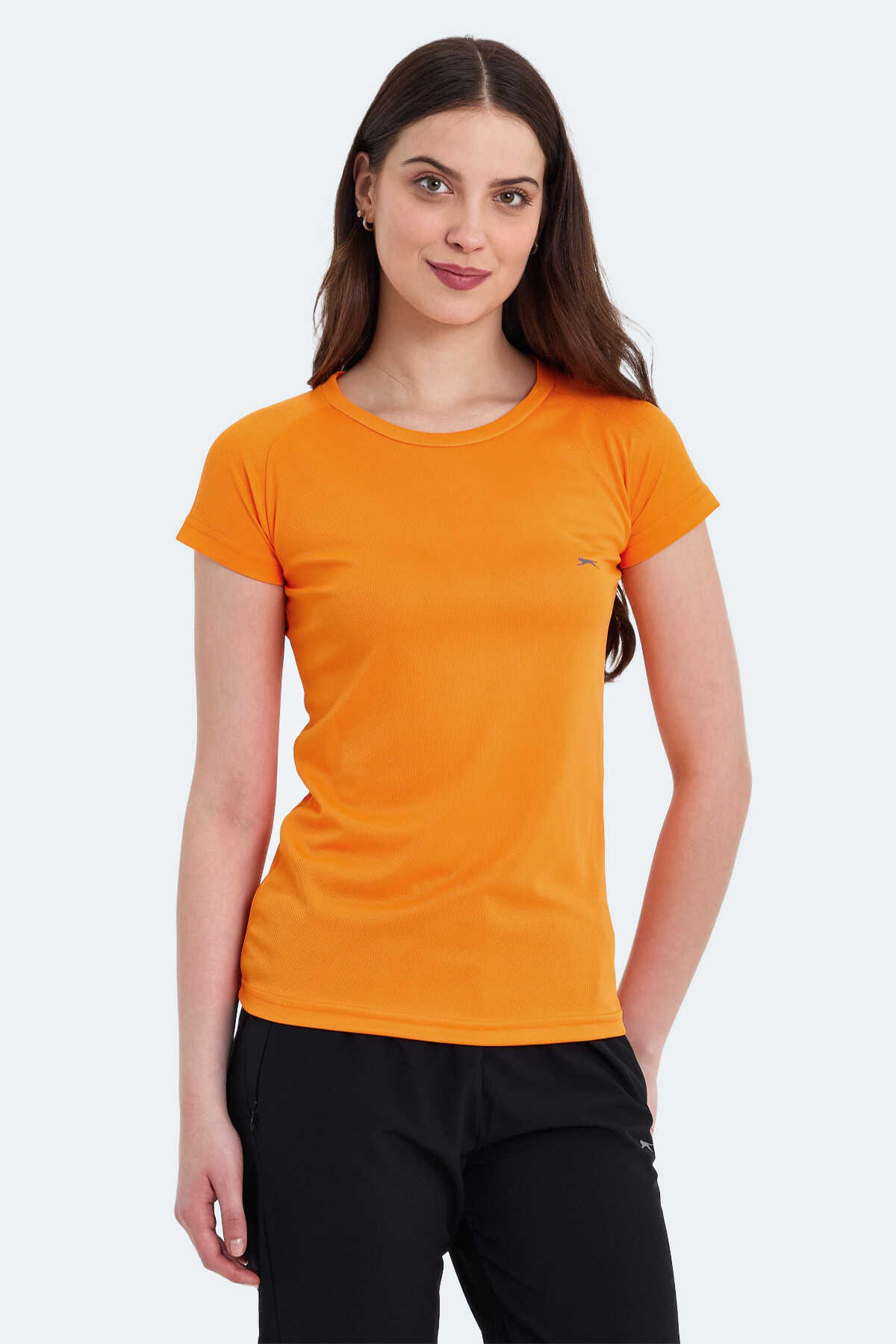 Slazenger - Slazenger RELAX IN Kadın Turuncu Tişört