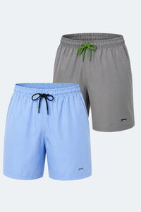 Slazenger - Slazenger RENO 2 Lİ SET Erkek Cepli Deniz Şortu Şort