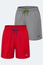 Slazenger - Slazenger RENO 2 Lİ SET Erkek Cepli Deniz Şortu Şort