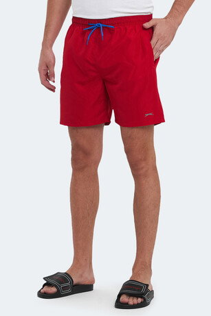 Slazenger RENO Erkek Cepli Deniz Şortu Kırmızı Mayo