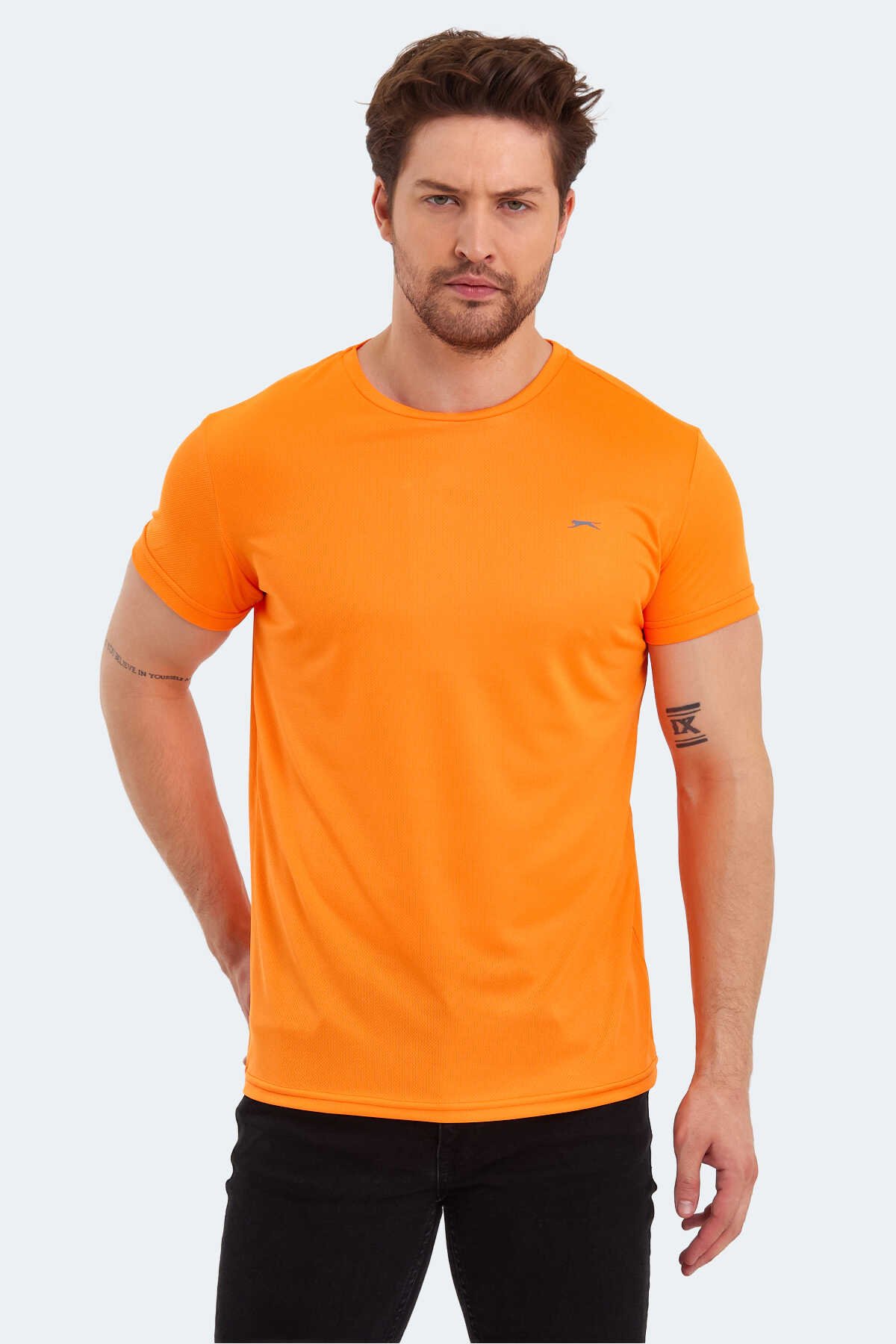 Slazenger - REPUBLIC Erkek Kısa Kol T-Shirt Turuncu